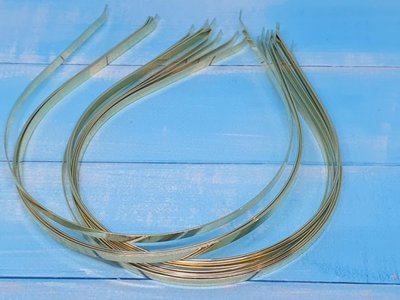 Металлический обруч для волос, ширина 0,45 см, цвет золото, шт. 014159 фото