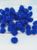 Помпони (люрекс), 1,5 см, колір-синій, 50 шт. 012536 фото