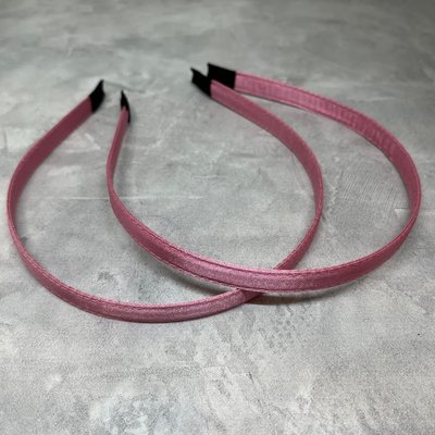 Ободок для волос (металлический), ширина 1,2 см. цвет-розовый, шт. 010540 фото