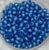 Намистини (кругла) з білою серединкою, 8 мм, колір-голубий, уп-100 шт 015181 фото