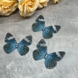 Метелик шифоновий (двошаровий), розмір ≈ 4*5 см, 1 шт 016592 фото