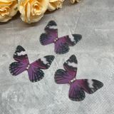 Метелик шифоновий (двошаровий), розмір ≈ 3,5*5 см, 1 шт 016594 фото