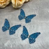 Метелик шифоновий (двошаровий), розмір ≈ 3,5*4,5 см, 1 шт 016590 фото