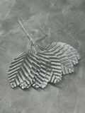 Листочки на дроті, розмір 5*3,7 см, колір-срібло, уп 10 шт 014912 фото