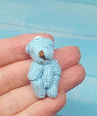 Іграшка-Ведмедик, розмір 3,7 см, блакитний, шт 012557 фото