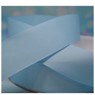 Репсовая лента 4 см, цвет-голубой, метр 013816 фото