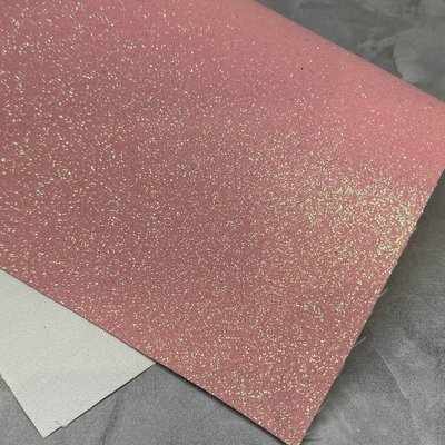 Экокожа (мелкий блеск), цвет-розово-персиковый, размер 20*30 см, шт 012382 фото