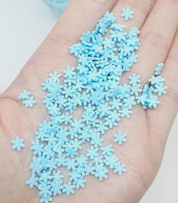 Наполнитель для пакета (шейкер), Снежинка-голубая, 6 мм, уп. 09969 фото