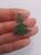 Наклейка термотрансферна Ялинка, зелений гліттер, шт 03924 фото
