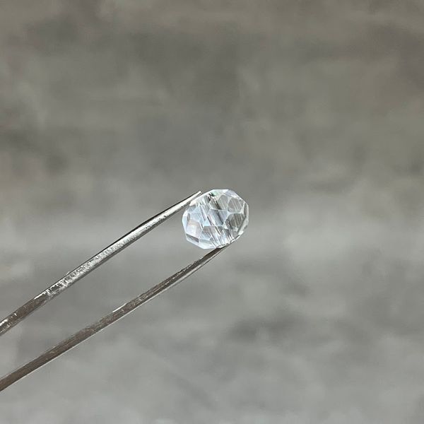 Бусины Рондель (Rondelle- прозрачный), 10*8 мм, цвет - прозрачный, арт 020233, 1 нить- 58-60 шт 020233 фото