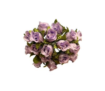 Букет роз (2 см), цвет сиреневый, 10 шт. 016295 фото