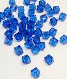 Кришталева намистина 10мм (Куб), колір-сині, 50 шт. 014030 фото