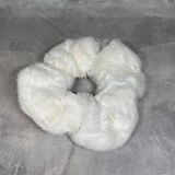 Резинка для волос с искусственным мехом, диаметр 9 см, белый, 1 шт, арт 019285 019285 фото