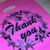 Набор подарочных пакетов 20*25 см. - Thank You- розовый, уп 10 шт. 017496 фото