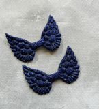 Патчі "Крила", 4,8*3,5 см, синьо-фіолетові, шт 02733 фото