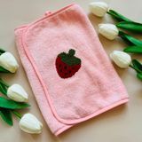 Рушник кухонний з петелькою (мікрофібра)- Полуниця, 25*50 см, колір рожевий, арт 017983, 1 шт 017983 фото