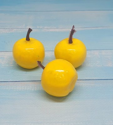 Яблуко жовте (штучне), 3,5 см, шт 012479 фото