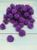 Помпони (люрекс), 1,5 см, колір-фіолетовий, 50 шт. 012537 фото