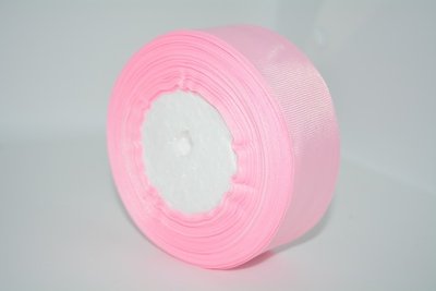 Репсова стрічка 4 см -ОПТ, колір рожевий, Бобіна 07983 фото