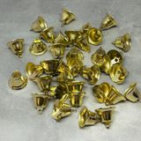 Маленький металлический (декоративный) колокольчик 16 мм, золото, шт. 016349 фото