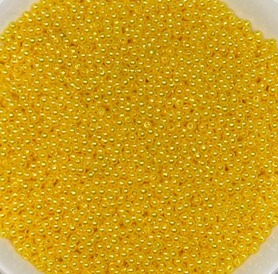 Намистини - жемчуг O 3 мм, колір-жовтий, упаковка ≈7-8 грам 014152 фото