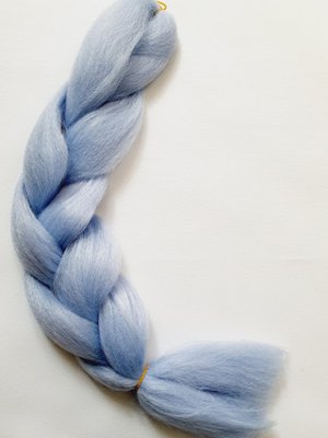 Канекалон-однотонний 60 см, колір-блакитний, шт 011661 фото