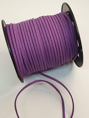 Замшевий шнур 3 мм, колір-фіолетовий, метр 06149 фото