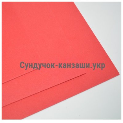 Фоамиран EVA 2 мм, размер 20*30 см, цвет -красный, шт. 013934 фото