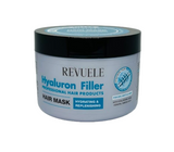Маска-філер Revuele Hyaluron Filler Hair Mask для сухого та ламкого волосся, з гіалуроновою кислотою, кератином та Омега 3-6-9, 500 мл 016214 фото