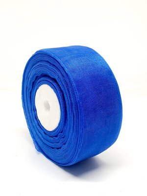 Органза (лента) 4 см, цвет-синий, метр 08173 фото