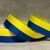 Лента сине-желтая 2,5 см (флаг Украины) для декора и рукоделия, арт 020391, отрезок 1 метр 020391 фото