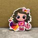 Серединка для бантів, 4 см, Cute-Likee (Карамелька), арт 010350, 1 шт