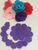 Заготовка з фетру (вирубка) "Квітка", в розібраному вигляді ширина 8 см, колір- фіолетовий, поштучно 013654 фото