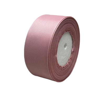 Репсова стрічка 4 см -ОПТ, колір-брудно-рожевий, Бобіна 07989 фото