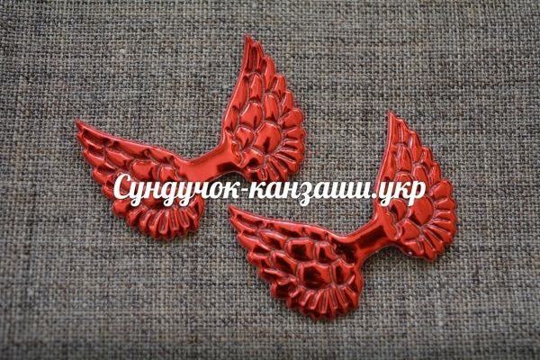 Патчи "Крылья-лак" 33*50 мм, красные, шт 02913 фото
