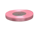 Атласна стрічка 1 см - ОПТ, колір рожевий, 33 м 016492 фото