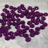 Акриловые бусины (прозрачные) "Рондель", D 8,фиолетовый, арт 018332, упаковка &asymp;25 грамм (140-146 шт) 018332 фото