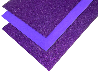 Фоамиран с глиттером, 20*30 см не клеевой, цвет-темно-фиолетовый, шт. 012828 фото