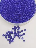 Бисер, size-6/0, цвет сине-фиолетовый, упаковка ≈20 грамм 013636 фото