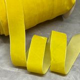 Велюрова (оксамитова) стрічка 2,5 см , колір-жовтий, метр 016763 фото