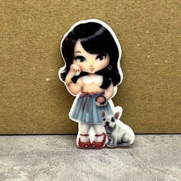 Серединка для бантиків Лялька Джоллі Долс, 4 см, арт 03743, 1 шт 03743 фото