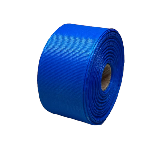 Репсовая лента 4 см, цвет-синий, метр 013814 фото