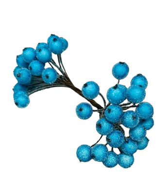 Калина в сахаре, цвет голубой, 1 пучок (38-40 ягод) 015121 фото
