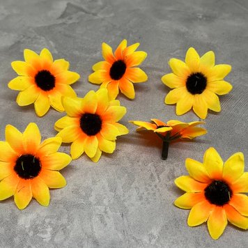 Бутон цветка (головка) "Подсолнечник", 4 см, желтый, поштучно 016716 фото