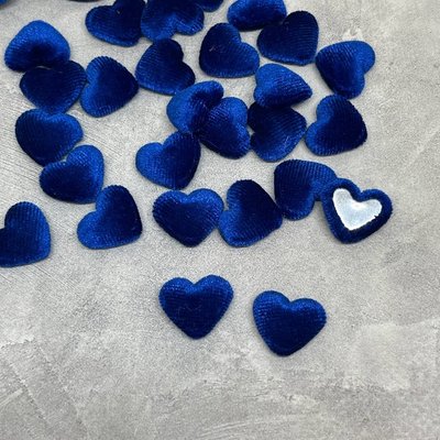 Декор Сердце 1,5*1,7 см, синий, шт  016170 фото