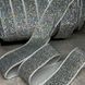 Лента велюровая 2,5 см с люрекс нитью, серебро, арт 019044, 1 метр