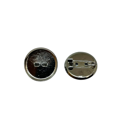 Металлическое основание (круглое) 2,5 см, серебро, 10 шт 014326 фото