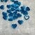 Декор Сердечко 1,5*1,7 см, блакитний, шт  016171 фото