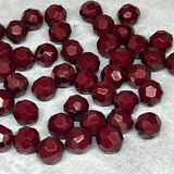 Акрилова намистина гранована, кругла, D 10 мм, арт 018686, бордовий, упаковка &asymp;25 грам (46-48 шт) 018686 фото