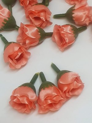 Бутон розы 2,0 см, цвет персик, шт. 013711 фото